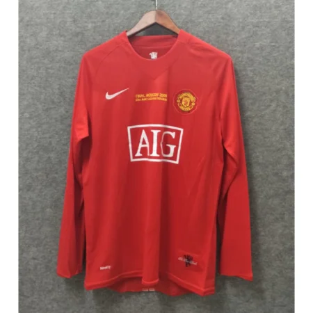 2007-08 Manchester United Home Fullsleeves Jersey